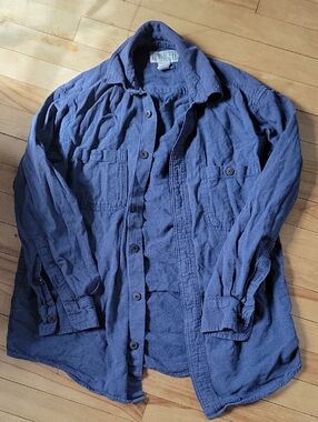 Duluth Trading Mens Small Blue Flannel